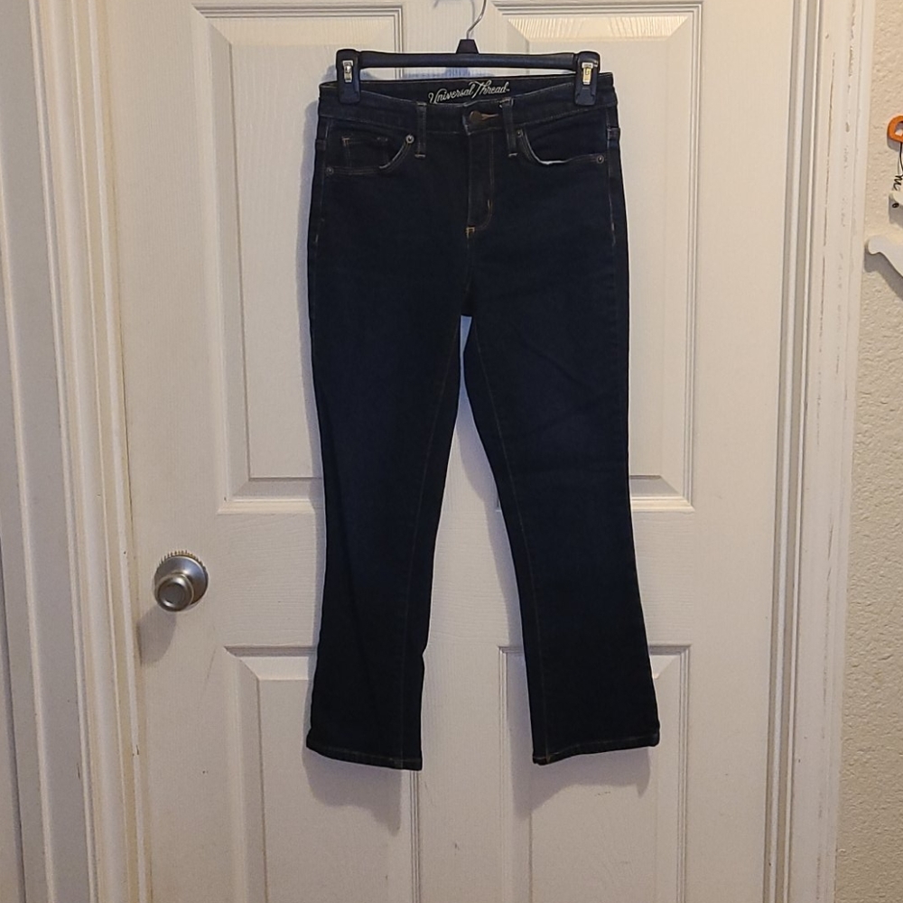 Universal Thread High Rise Kick Boot Crop Jeans
